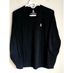 Psycho Bunny Black Long Sleeve T Shirt 100% Pima Cotton, Sz 3, See description